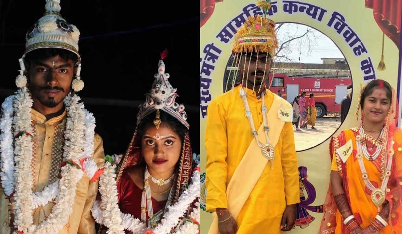 सामूहिक कन्या विवाह म फर्जीवाड़ा; शादीशुदा जोड़ा ह सरकारी पईसा बर फेर रचाईस बिहाव