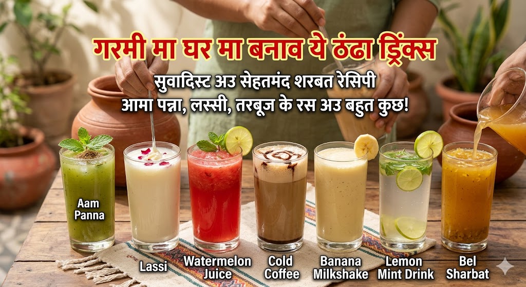 बजार के कोल्ड ड्रिंक ला छोड़व, ये गरमी मा घर मा बनाव ये सुवादिस्ट अउ ठंढा-ठंढा ड्रिंक