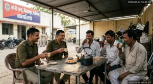 थाने म कबाड़ी मन के संग चाय पानी पड़ीस भारी, कारवाही के जगह पुलिस ह करिस खातिरदारी, जानव मामला