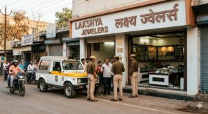 शंकर नगर म लक्ष्य ज्वेलर्स ला चोर मन ह बनाइन निशाना: 1 करोड़ के जेवर चोरी, राजधानी म मचीस हड़कंप