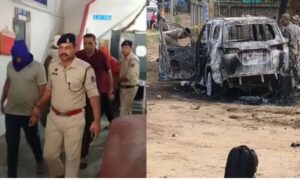 कोरिया तिहरा हत्याकांड: 4 फरार आरोपी मन करिन सरेंडर, फॉर्च्यूनर म जिंदा जलाए रिहिन भाजपा नेता समेत 3 झन ला