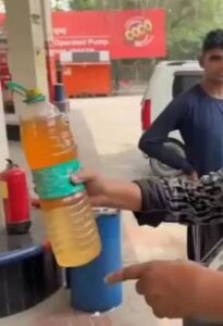मरीन ड्राइव म हंगामा : जय जवान पेट्रोल पंप म पानी वाला पेट्रोल बेचे के आरोप, गाहक मन मांगिन हर्जाना