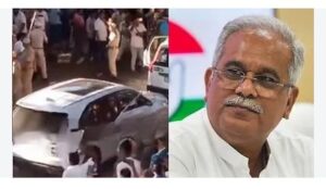 असम मं भूपेश बघेल-गौरव गोगोई के काफिला ऊपर पथराव, कई गाड़ी के कांच टूटिस