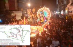 शारदा चौक ले महादेव घाट तक निकलही गणेश झांकी, कई रद्दा मं नो एंट्री