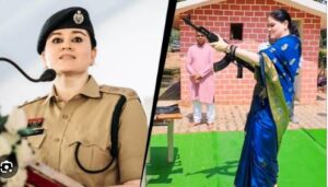 साड़ी पहिर के AK-47 चलावत दिखिन IPS अंकिता शर्मा, पूर्व सैन्य अफसर बताइन खतरनाक