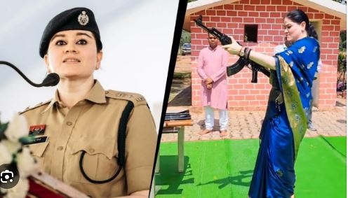 साड़ी पहिर के AK-47 चलावत दिखिन IPS अंकिता शर्मा, पूर्व सैन्य अफसर बताइन खतरनाक